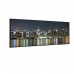 Quadro Decorativo Barcelona City At Night 50x100 cm