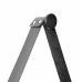  Relogio Adnet Preto Alça Preta Mostrador Branco 40 cm 