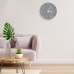 Relogio Decorativo Round Branco Mostrador Cinzell Ponteiro Branco 40 cm Diâmetro