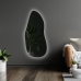 Espelho Multiuso Lapidado Pendurador Led Botão 130x60cm Orgânico