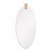 Espelho Decorativo Choker Aplique Madeira 3 130x60cm Oval