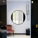 Espelho Decorativo Slim Preto 100cm Redondo