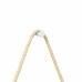 Espelho Decorativo Adnet Branco Alça Sisal 20cm Redondo