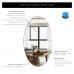 Espelho Multiuso Lapidado Pendurador Led 130x60cm Oval