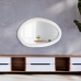Espelho Sirius Veludo Off White 135x90cm Organico