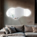Espelho Multiuso Lapidado Lake Led 110x63cm Orgânico Botão
