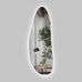 Espelho Multiuso Lapidado Pendurador Led 120x40cm Orgânico