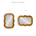 Espelho Decorativo Cloud Carvalho 73x53cm Orgânico