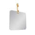 Espelho Decorativo Tie Al&ccedil;a Sisal Natural 40x40 cm Quadrado