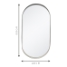 Espelho Decorativo Urban Branco 40x60cm Oblongo