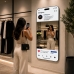 Espelho de Chão Instagramavel 70x165cm Retangular Cantos