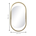 Espelho Decorativo Glam 43x80cm Oblongo