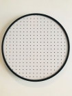 Pegboard Round Preto Fundo Branco 50 cm Redondo