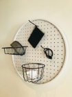 Pegboard Round Branco Fundo Branco 50 cm Redondo