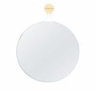 Espelho Decorativo Aramado Twiza Branco 40cm Redondo