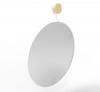 Espelho Decorativo Aramado Twiza Branco 40cm Redondo