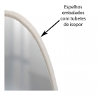 Espelho Multiuso Lapidado Fita Dupla Face 3M 60 cm Redondo