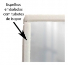 Espelho Multiuso Lapidado Fita Dupla Face 3M 40x40 cm Quadrado