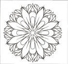 Ornamento Decorativo Mandala Flower Chumbo 60 x 60 cm